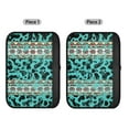 thumbnail image 2 of Yuyamidu Southwest Aztec Car Seat Belt Pad 2 PCS Leopard Print Seat Belt Cover for Most Cars Sedans SUVs Green Car Accessories Warm Auto Seat Belt Shoulder Strap Covers, 2 of 7