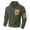 F02-Army Green, variant on FYDUU Mens Quarter Zip Pullover Fall/Winter Casual Hoodless Sweatshirt With Pockets Long Sleeve Stand Collar Zipper Sweatshirts Comfort Pullovers