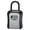 Gray, variant on Key Lock Box 4 Digit Combination Key Safe Storage Lockbox with Removable Shackle Wall Mounted Password Key Holder for Home Vacation Rental Airbnb Construction Site Car Sharing Outdoor Indoor