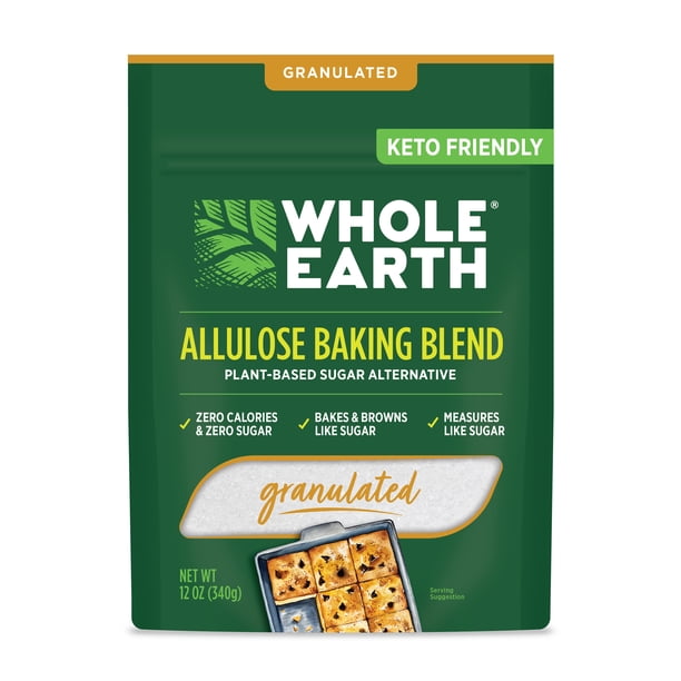 Whole Earth Allulose Baking Blend, Sugar Substitute, 12 oz. Bag