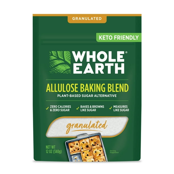 Whole Earth Allulose Baking Blend, Sugar Substitute, 12 oz. Bag