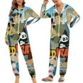 thumbnail image 6 of Wild Kratts Womens Mens Hooded Jumpsuit - Zip Up One Piece Pajamas Soft Cozy Winter Warm Plush Loungewear, 6 of 8