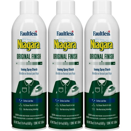 Faultless Niagara Original Finish Ironing Spray Starch 3 Pack