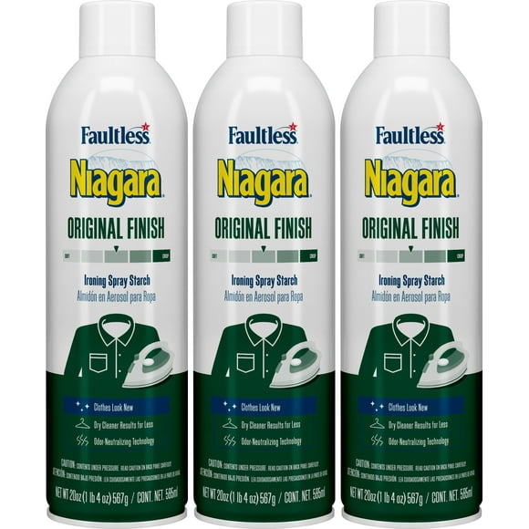 Faultless Niagara Original Finish Ironing Spray Starch 3 Pack