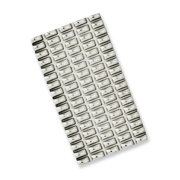 Stainless Steel Textured & Polished Money Clip