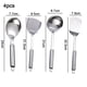 thumbnail image 2 of 4 piezas de cocina casera que cocina utensilios de cocina de acero inoxidable, 2 of 5