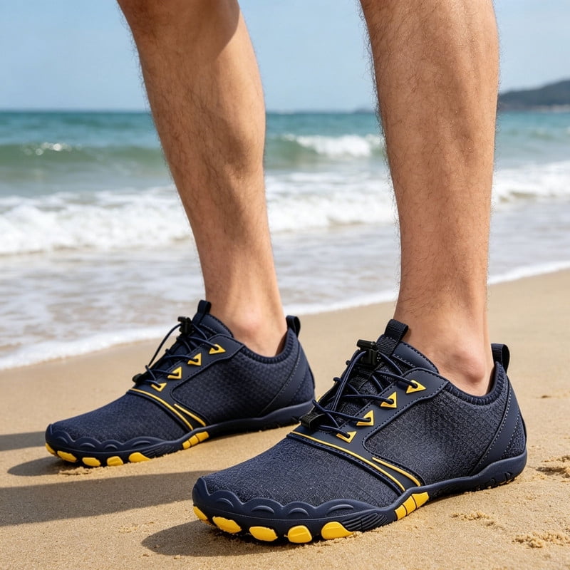 BERANMEY Casual Hike Barefoot Shoes for Women & Men Breathable Non-Slip Athletic Footwear Wide Toe Water Shoes for Hiking Non-Slip Shoes for Unisex Grounded Comfort wear