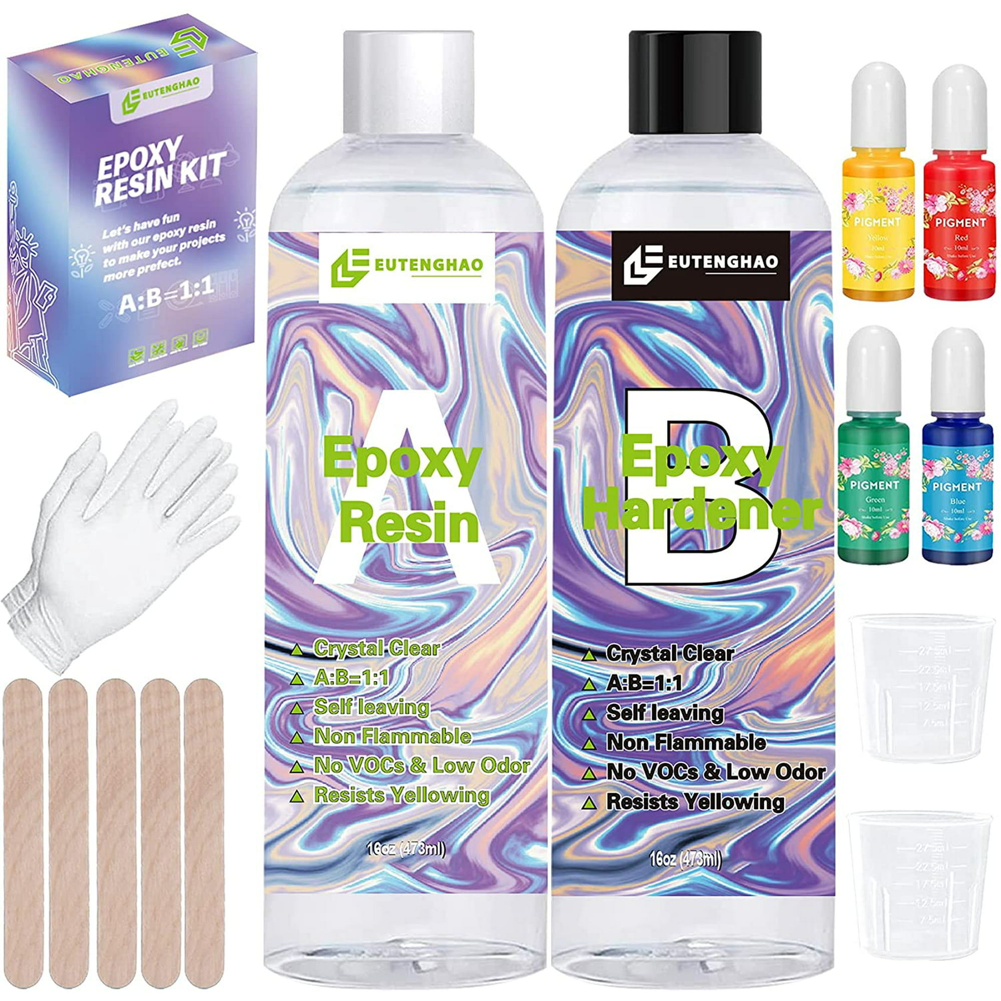 1~5PCS Crystal Epoxy Resin Kit Epoxy Resin Starter Kit For