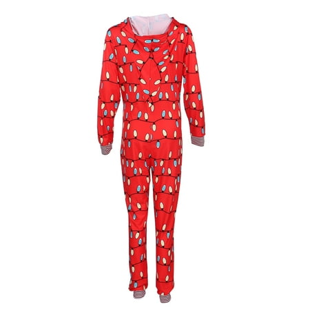 

Michellecmm Family Xmas Matching Jumpsuit Pajamas Fairy Light Family Sleepwear