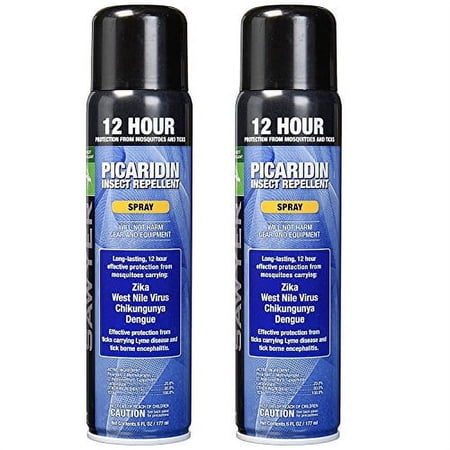 Sawyer Products SP5762 20% Picaridin Insect Repellent  Continuous Spray  6-Ounce  Twin Pack