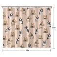 thumbnail image 5 of French Bulldog Dog Shower Curtain 84"x72" ,Bathroom Decorative Shower Curtains Set with 12 Hooks,Modern Waterproof Washable Shower Curtain, 5 of 6