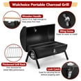 thumbnail image 7 of Walchoice Small BBQ Pit, Portable Barrel Charcoal Smoker with Built-in Thermometer, Small BBQ Pit for Backyard, Camping & Tailgating, 7 of 7