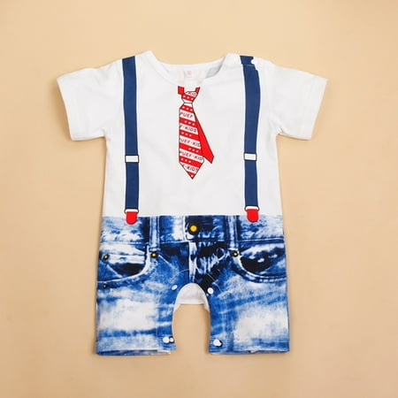 

Gentleman Baby Infant Boy´s Romper Jumpsuit Bodysuit Cotton Clothes Outfits