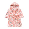 thumbnail image 1 of Toddler Baby Boys Girls Cartoon Bathrobes Flannel Night-Robe Sleepwear, 1 of 1