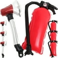 1 Set Firefighting Party Balloons Fire Axe Fire Extinguisher Shaped himeji-monster-my-city-opensea