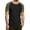 C134/Army Green2, variant on XIYON Men's T-Shirts Fashion Casual Color Block Short Sleeve Raglan Top T Shirts Comfortable Soft Fashion