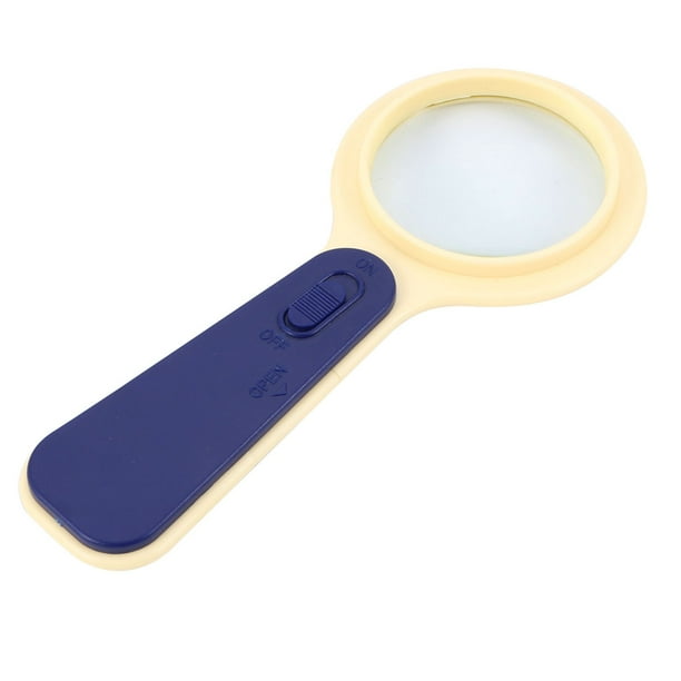 Magnifier 10X Illuminated Magnifier Handheld Magnifying Glass w Light