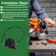 thumbnail image 5 of Reemplazo del Cable de Acelerador de Cortadora de Césped Unique Bargains para Cub Cadet XT1-GT50 2016-2022 para Cub Cadet Enduro XT1-LT46 Cable de Control del Acelerador de 45 pulgadas 746P06431, 5 of 6