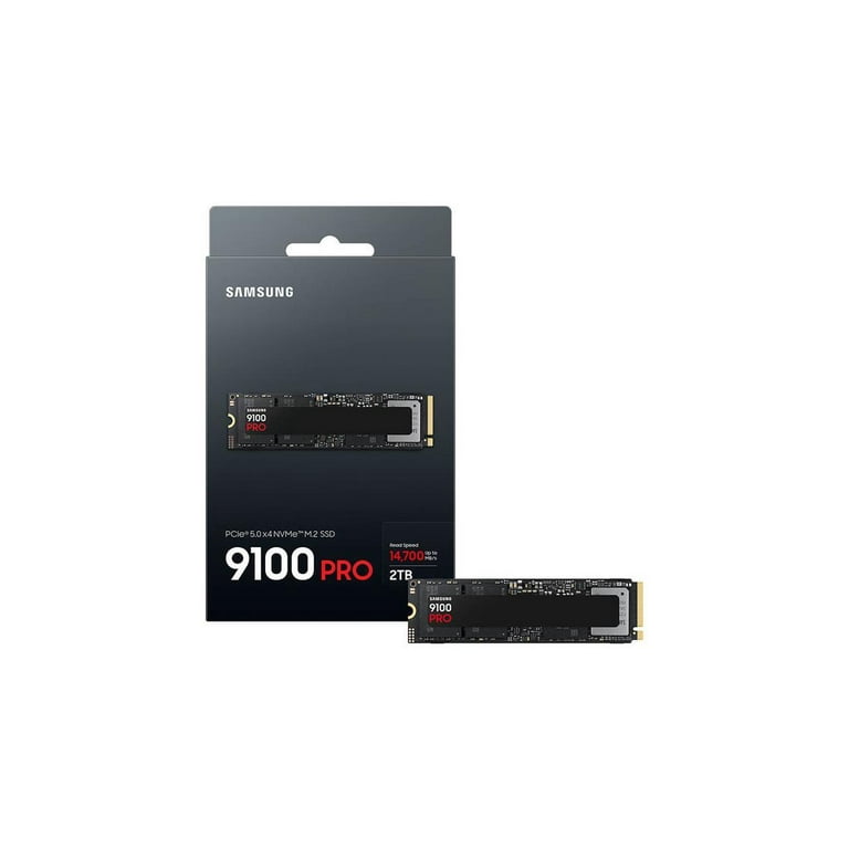 Samsung 9100 PRO 2TB SSD, PCIe 5.0 NVMe M.2, 14,800/13,400 MB/s