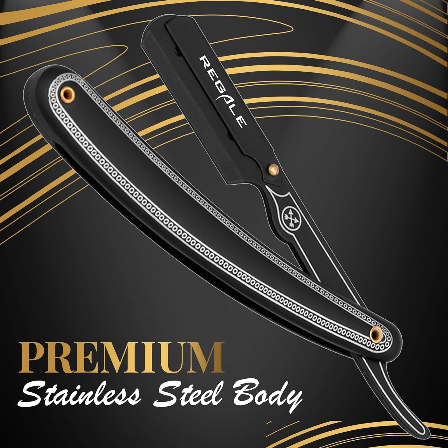 Shavette Style Straight Razor For Men, Barber Straight Edge Razor Safety, Classic Barbero Shaver, Premium Barber Razor for Men Shaving