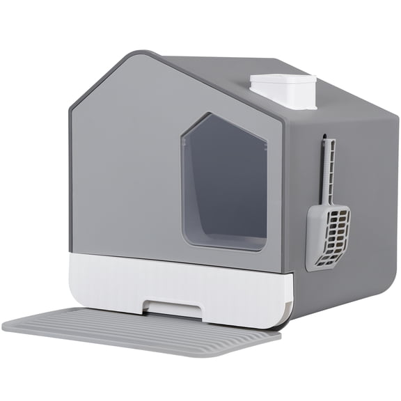 Extra Large Enclosed Cat Litter Box Odorless Anti-Splashing XL Covered Hooded