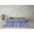 thumbnail image 3 of Ahgly Company Indoor Rectangle Abstract Blue Modern Area Rugs, 6' x 9', 3 of 4