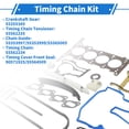 thumbnail image 3 of Unique Bargains 1Set Kit de Cadena de Tiempo para Chevrolet Trax 2015-2021 Junta de Metal de Sellado Duradera Tono Plateado Sello de Engranaje de Tensión de Cadena, 3 of 7