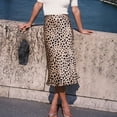 thumbnail image 2 of Michellecmm Ladies Fashion Skirt Leopard Print Style High Waist Slim Comfortable Breathable Skin Friendly Dress, 2 of 6