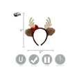 thumbnail image 4 of Reindeer Glitter Bow Headband, 4 of 5