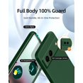 thumbnail image 2 of 3 in 1 for Google Pixel 6A Case, with 2 Pack Screen Protector, with Full Camera Cover Protection，Liquid Silicone Slim Shockproof Protective Phone Case [Microfiber Lining] (Alpine Green), 2 of 6