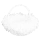 thumbnail image 5 of Cesta De Flores Blancas, Cesta De Flores De Boda, Encaje De Pétalos, Plumas De Avestruz Artificiales Para Fiesta, 5 of 7
