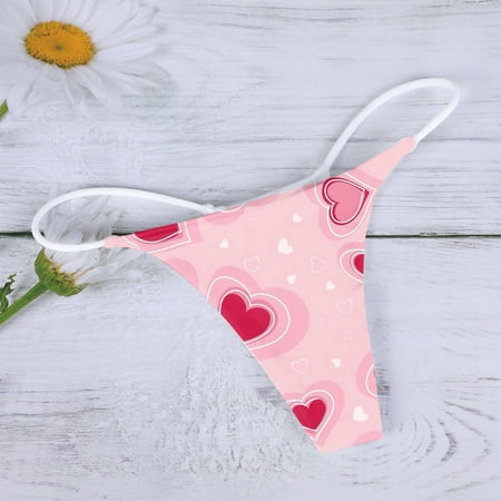 

LEEy-world Lingerie for Women Plus Size Underwear Pack Smooth Microfiber Thongs Panties for Women Pink
