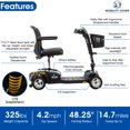 thumbnail image 4 of Pride Go Go Endurance Li Mobility scooter with Rear Basket, Cup Holder, and Saddle bag included, 4 of 8