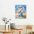 thumbnail image 2 of Shiartex Blue And White Daisies Canvas Wall Art Picture 16x20in for Living Room Bedroom Wall Art 16x20in, 2 of 3