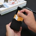 thumbnail image 5 of Flip Leather Cigarette Case Fashion Magnet Adsorption Card Storage Box Smoking Accessories (Gray), 5 of 7