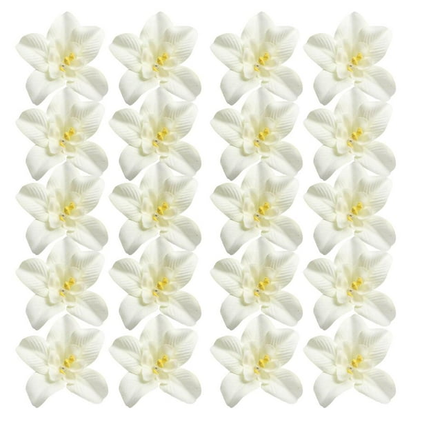20 orquídeas para decorar diademas, ramos, vestidos, sombreros y bodas (DIY). Blanquecino