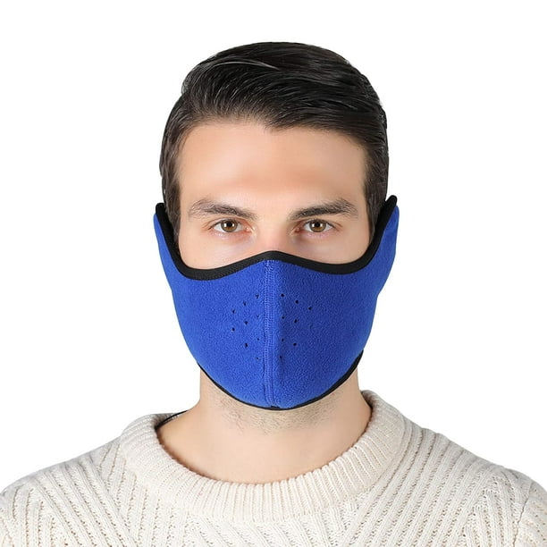 General Men Women DustProof Fleece Ski Mask Washable Breathable Half