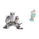 thumbnail image 1 of Figura de resina moderna de búho y dama playera, adorno de mesa para sala de estar, oficina, armario, mesita de noche, colección decorativa, 1 of 8