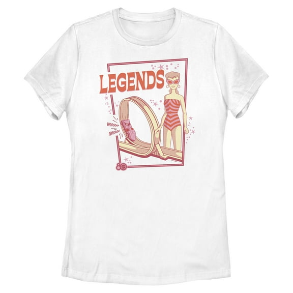Womens Mattel Hot Wheels and Barbie Legends T Shirt