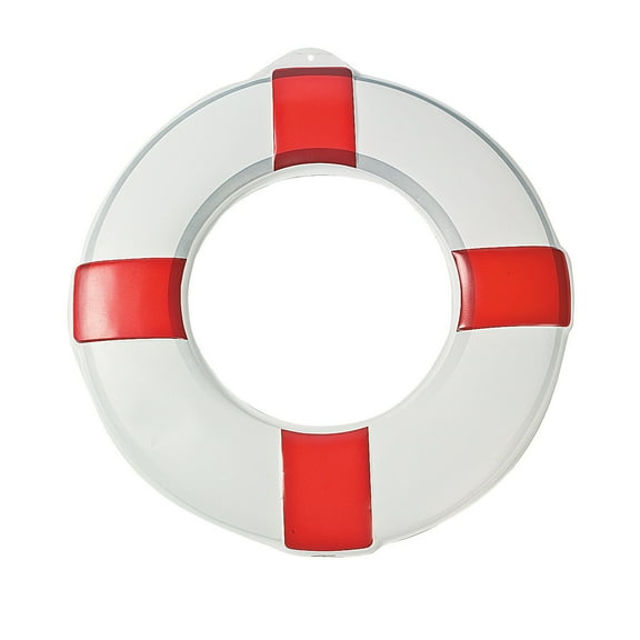 Life Preserver Plastic Wall Decoration - 3 Pieces