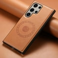 thumbnail image 4 of for Samsung Galaxy S24 Ultra Magnetic Case, PU Leather Case [Compatible with MagSafe] [Military Grade Drop Tested] Ultra Slim Shockproof Non-Slip Anti-Fingerprint Phone Case,Khaki, 4 of 4