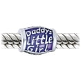 thumbnail image 2 of Bling Jewelry Womens .925 Sterling Silver Words Saying Fathers Love of Daughter Daddys Charm Bead for Bracelet, 2 of 3