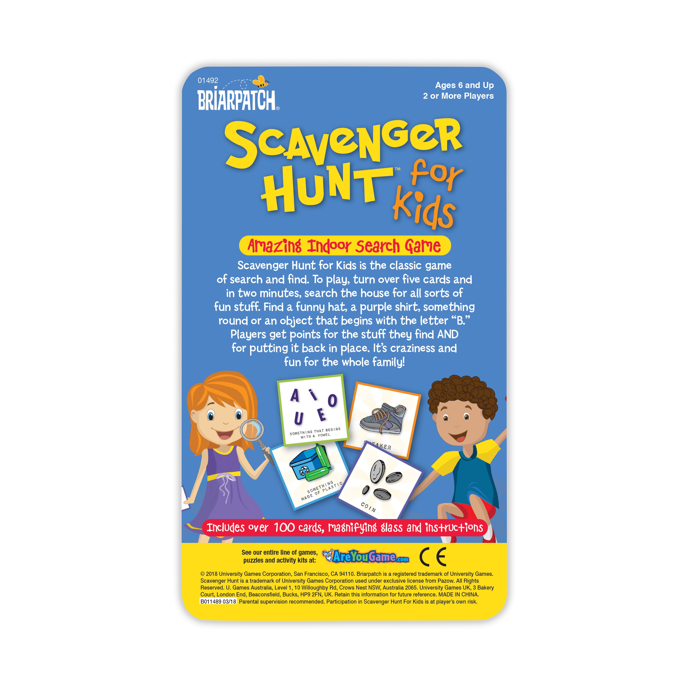 Briarpatch Travel Scavenger Hunt Card Game for Kids Ages 7 and up for sale online 