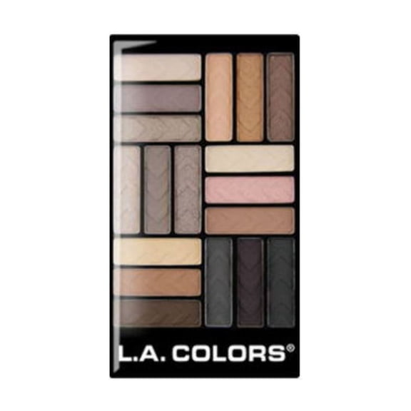 L.A. Colors 18 Color Eyeshadow Downtown Brown
