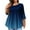 294#Dark Blue, variant on Plus Size Tops for Women 3/4 Sleeve Loose Shirts to Wear with Leggings Summer Fall 2026 Clothes Blue L