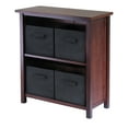 thumbnail image 3 of Winsome Wood Verona Storage Shelf with 6 Foldable Fabric Baskets, 3 of 5