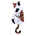 thumbnail image 3 of veasfak Cat Wall Clock, Birdhouse Minimalist Modern Design Clock Pendulum Silent, 170x420mm, 3 of 9