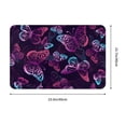 thumbnail image 3 of Fotbe Extra Durable Door Mat - Dirt Trapping Outdoor Welcome Mats - Non-Slip Outdoor Door Mats - Low Profile Front Door Mat - Indoor (16" x 24", Purple Butterfly ), 3 of 9
