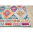 thumbnail image 2 of 5â€™ x 7â€™ Multicolor Ogee Pattern Area Rug, 2 of 5