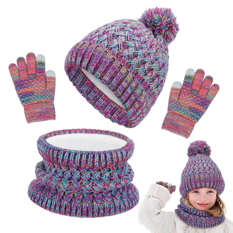 Bocaoying Kids Winter Hat Gloves Scarf Set photo 1